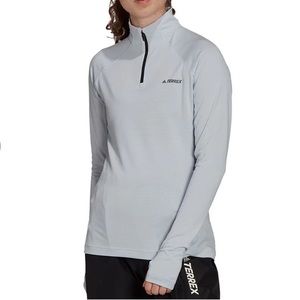 ADIDAS TraceRocker 1/2-Zip Long-Sleeve Top - S